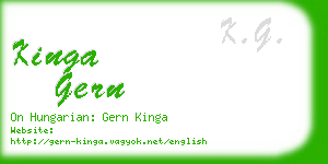 kinga gern business card